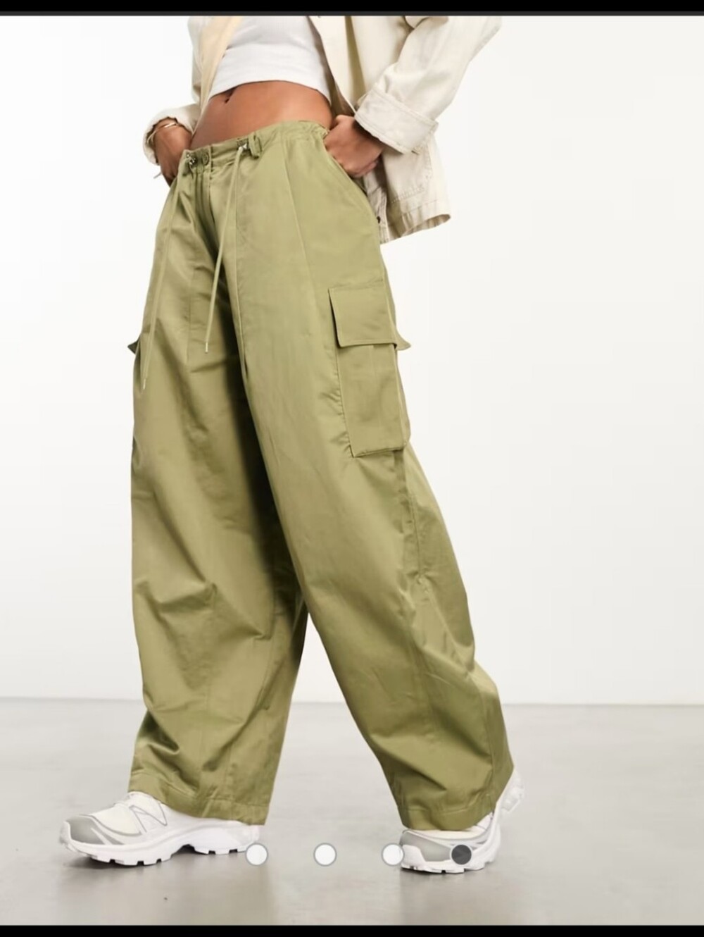 MOON RIVER BARREL CARGO PANTS  S